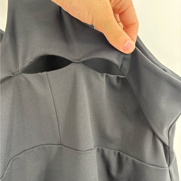 J.Crew factory Black Racerback workout fitness stretchy Active Dress size large - Picture 10 of 16